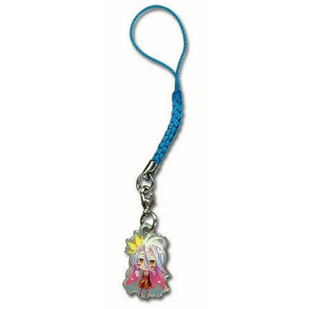 No Game No Life Phone Charm SD Shiro Metal